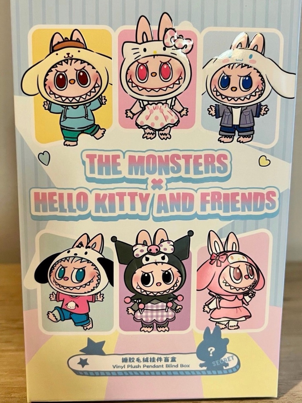 The Monsters x Hello Kitty and Friends Vinyl Plush Blind Box KUROMI